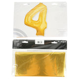 Amscan Folienballon Jumbo Zahl 4 goldfarben 137 cm | 36 Stück