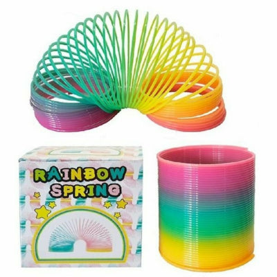 Stufenfeder Spiralfeder Regenbogen | 36 Stück