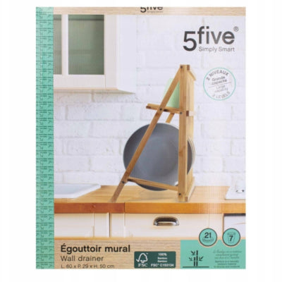 5fünf Abtropfgestell Bambus 60 cm | 4 Stück