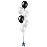 Amscan Ballongewicht Stern blau 10 cm | 24 Stück