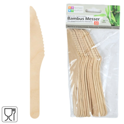 Bambusmesser 16,5 cm 12 Stück | 24 Stück