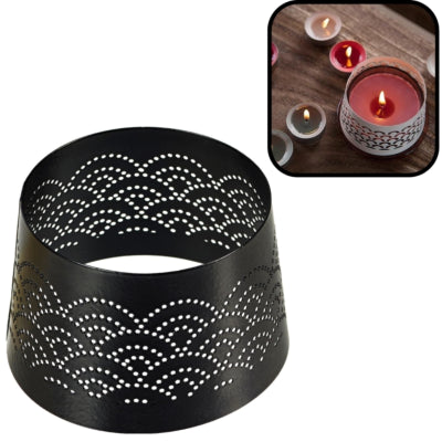 Spaas(r) Schirm für Kerzen Spitze schwarz 8,5 cm | 36 Stück