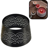 Spaas(r) Schirm für Kerzen Spitze schwarz 8,5 cm | 36 Stück