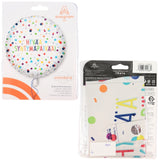Amscan Folienballon Konfetti 43 cm | 100 Stück