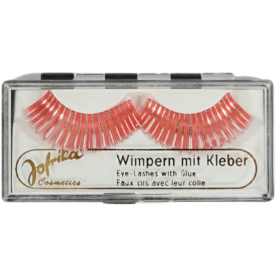 Jofrika Cosmetics künstliche Wimpern orange silber 9,5 cm B-Wahl | 60 Stück