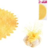Geschenkverpackung Tüll gelb 24 cm 6 Stück | 24 Stück