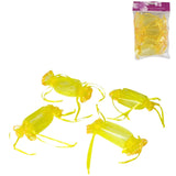 Geschenkverpackung gelb 13 cm 4er Set | 48 Stück