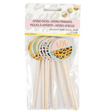 Cocktailspieße Funky Leopard 12 cm 8er Set | 48 Stück