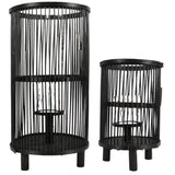 Hbx Natural Living Laternenset Saigon 2-teilig schwarz