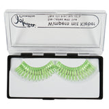 Jofrika Cosmetics künstliche Wimpern grün silber 9,5 cm B-Wahl | 60 Stück