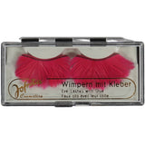 Jofrika Cosmetics künstliche Wimpern Federn rosa 9,5 cm B-Wahl VE500 | 50 Stück
