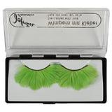 Jofrika Cosmetics künstliche Wimpern Federn grün 9,5 cm B-Wahl VE500 | 50 Stück