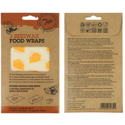 Tala Bienenwachsfolie 35,5 cm 3er Set | 12 Stück