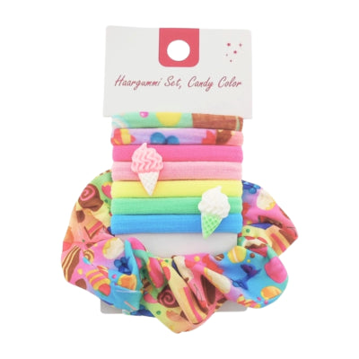 Haargummi Candy Pastell 8-teilig | 36 Stück