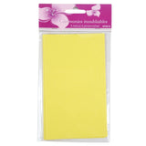Kaarten blanco geel 17 cm 5 stuks | 24 stuks