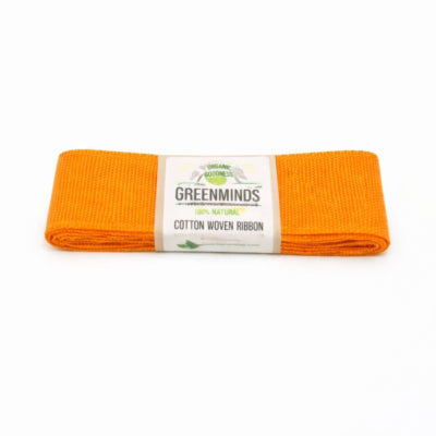 Greenminds Band Baumwolle Orange 2 m | 48 Stück