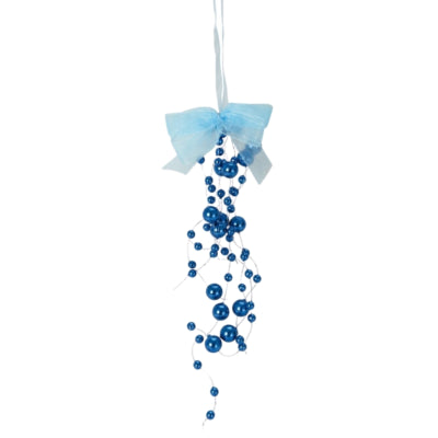 Dekoschleife blau 23 cm | 48 Stück
