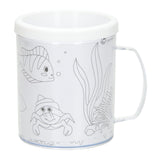 Färben Sie Ihre eigene Tasse Meerestiere 250 ml | 36 Stück