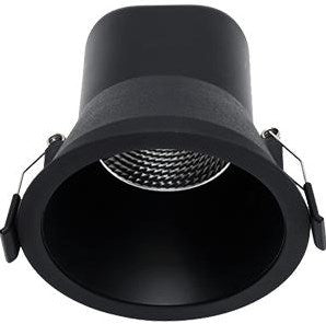 Enzo profolux led downlighter zwart reflector 6w 3000k dimbaar - led2460
