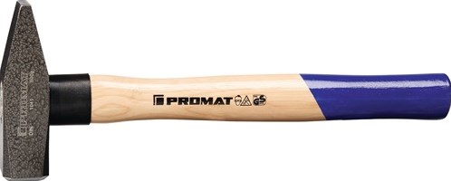 Promat tecwerk Tischhammer | 1500 g Stiellänge 380 mm | Hickory | mit Schutzhülle - 4000811246