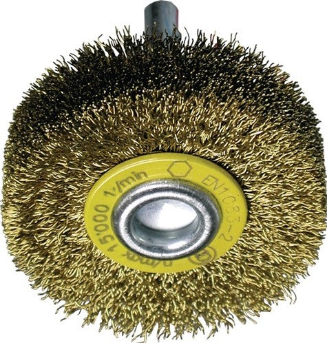 Promat tecwerk Rundbürste | D. 60 mm Drahtstärke 0,2 mm | Messing 18 mm | 15000 min-¹ - 4000841142