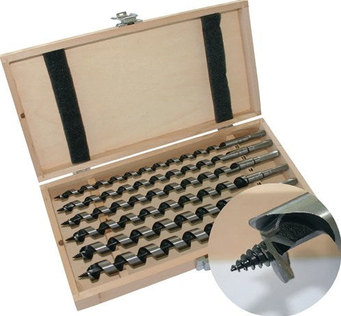 Promat tecwerk Schlauchbohrset | 8-teilig | Länge 320 mm | 6-20mm | im Holzkasten - 4000863253