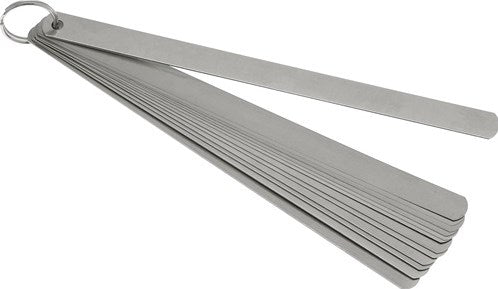 Promat tecwerk Fühlerlehre | Blechstärke 0,05-1,0 mm | Stahl | Länge 200 mm Anzahl der Klingen 20 Stk. - 4000858468