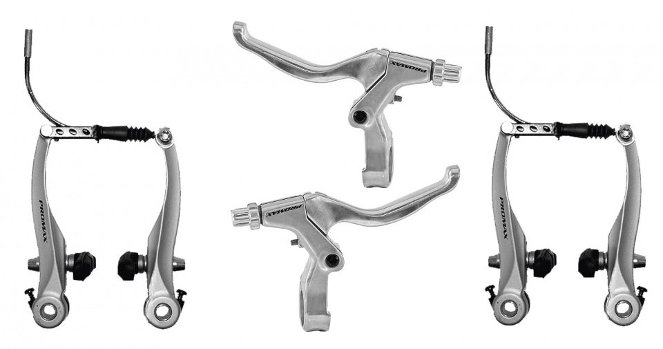 Promax Remset V-Brake mit Bremsgraden Aluminium Silber