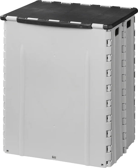 Proplus Abfallbehälter faltbare 35 Liter 25 x 31 x 38 cm grau schwarz