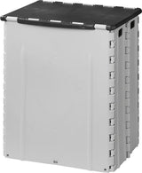 Proplus Abfallbehälter faltbare 35 Liter 25 x 31 x 38 cm grau schwarz