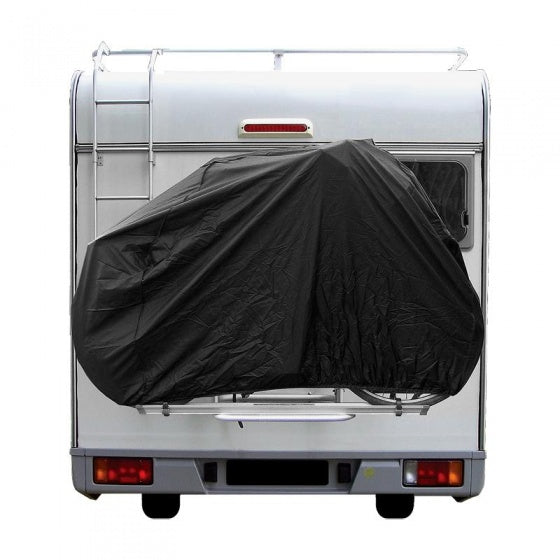 Prophlus Fahrradabdeckung - Schutzabdeckung für 2 Fahrräder, Schwarz, Wasserrepellent, 150 x 74 x 122 cm