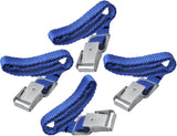 Proplus Fahrradgurte mit Metallschnalle 40 cm blau 4 Teile