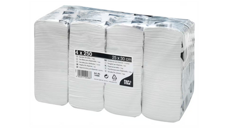 Papstar Nachfüllservietten 250 Stück 4er Pack