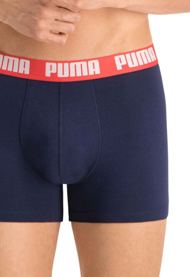 Puma Basic Boxer Short Men (Pack von 2) Graublau Größe l