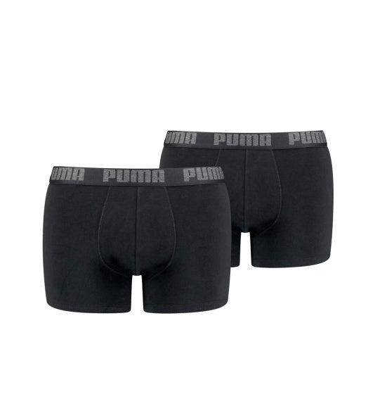 Puma Basic Boxer Short Men (Pack von 2) Schwarze Größe s