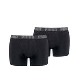 Puma Basic Boxer Short Men (Pack von 2) Schwarze Größe s