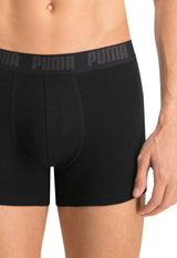 Puma Basic Boxer Short Men (Pack von 2) Schwarze Größe m