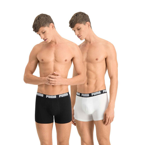 Puma Basic Boxer Short Men (Pack von 2) Schwarzweißgröße l