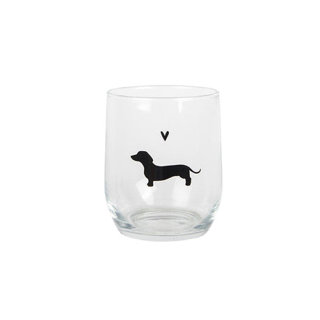 Clayre eef drinkglas tekkel 300ml ã˜ 8x9 cm glas