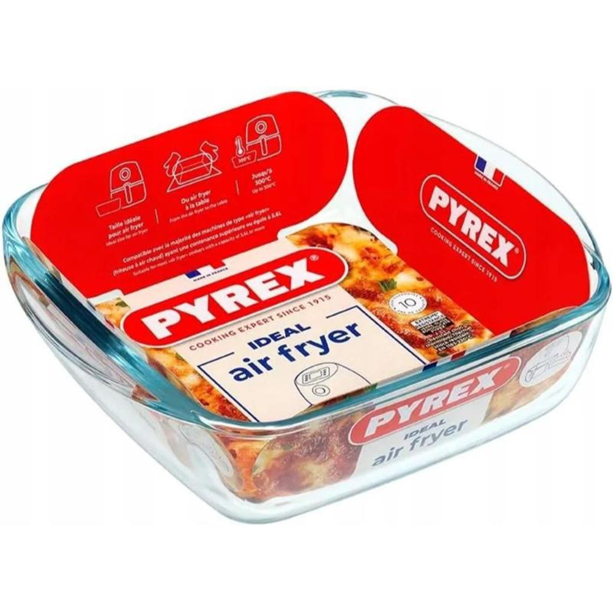 Pyrex-Luftfritteuse, quadratische Form, 1 l, 20 x 17 x 6 cm