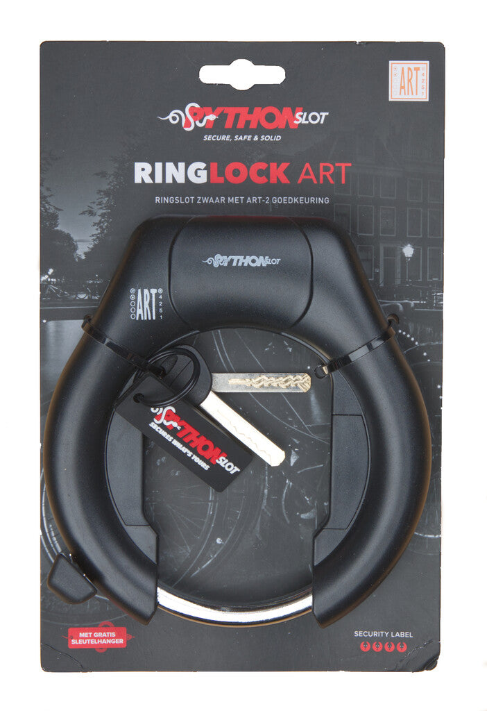 Python Ringslot Art-2 Plug-in for chain black on card