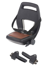 Qibbel Rücksitz Junior 6+ Fußstütze + Gürtel schwarzbraun