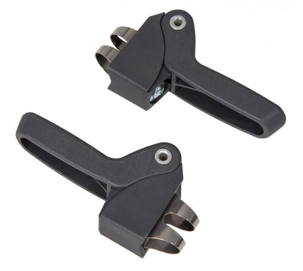 Fußstützen Q193 schwarz 12 cm 2 Teile