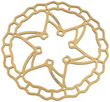Quaxar iris ultra-lightweight titanium 6-hole brake disc