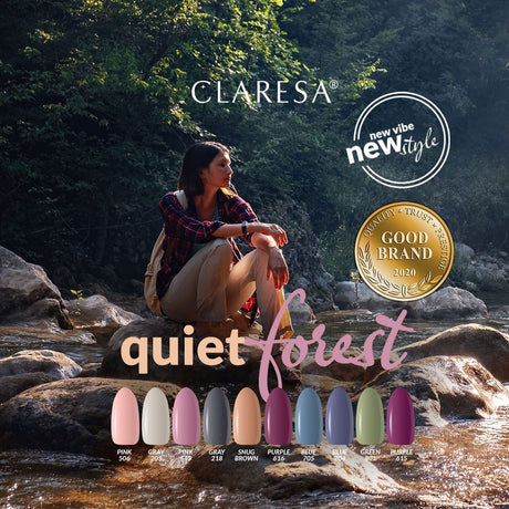 Claresa UV-LED-Gel-Nagellack, 5 ml, Grün 801 Quiet Forest