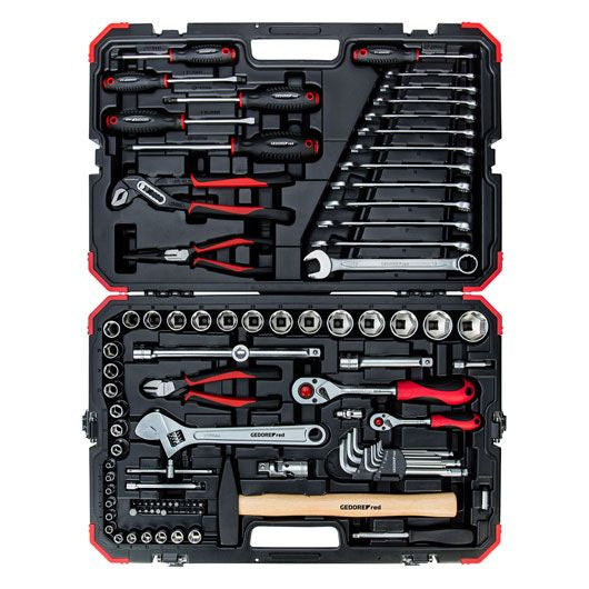 GEDORE RED-DIP-Tasten Set 1 4 + 1 2 Zoll 10-32 mm 100-Stück