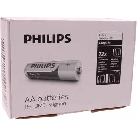 Philips Batterien Longlife AA R6, Box mit 12 Blisterpackungen à 4 Stück
