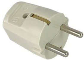 Erdungsstecker Bakelit weiß - 6140680