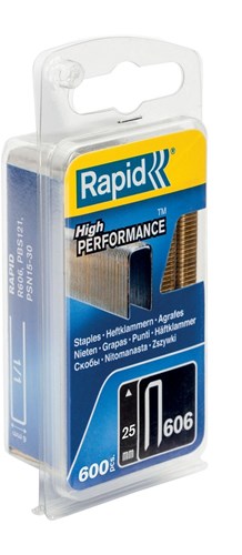 Rapid Nr. 606 schmale Rückenklammern 25 mm, 600 Stück - 40109531 - 40109531