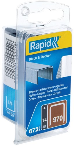 Rapid Nr. 970 Flachdrahtklammern DP 14 mm, 670 Stück - 40109599 - 40109599